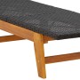 Tumbona con mesa ratán sintético y madera maciza de acacia en Tumbonas | Comprar online en Foru.es