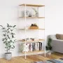 Estantería de 5 niveles blanco y roble 80x40x163 cm de vidaXL, Librerías y estanterías - Ref: Foro24-336350, Precio: 105,85 €...