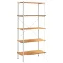 Estantería de 5 niveles blanco y roble 80x40x163 cm de vidaXL, Librerías y estanterías - Ref: Foro24-336350, Precio: 105,85 €...