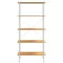Estantería de 5 niveles blanco y roble 80x40x163 cm de vidaXL, Librerías y estanterías - Ref: Foro24-336350, Precio: 105,85 €...