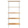 Estantería de 5 niveles blanco y roble 80x40x163 cm de vidaXL, Librerías y estanterías - Ref: Foro24-336350, Precio: 107,87 €...