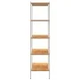 Estantería de 5 niveles blanco y roble 80x40x163 cm de vidaXL, Librerías y estanterías - Ref: Foro24-336350, Precio: 105,85 €...
