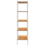 Estantería de 5 niveles blanco y roble 80x40x163 cm de vidaXL, Librerías y estanterías - Ref: Foro24-336350, Precio: 107,87 €...