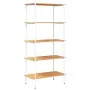 Estantería de 5 niveles blanco y roble 80x40x163 cm de vidaXL, Librerías y estanterías - Ref: Foro24-336350, Precio: 105,85 €...