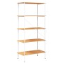 Estantería de 5 niveles blanco y roble 80x40x163 cm de vidaXL, Librerías y estanterías - Ref: Foro24-336350, Precio: 107,87 €...
