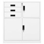 Armario de oficina de acero blanco 90x40x102 cm de vidaXL, Taquillas y armarios de almacenamiento - Ref: Foro24-336405, Preci...
