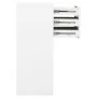 Armario de oficina de acero blanco 90x40x102 cm de vidaXL, Taquillas y armarios de almacenamiento - Ref: Foro24-336405, Preci...