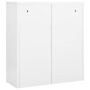 Armario de oficina de acero blanco 90x40x102 cm de vidaXL, Taquillas y armarios de almacenamiento - Ref: Foro24-336405, Preci...