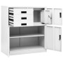 Armario de oficina de acero blanco 90x40x102 cm de vidaXL, Taquillas y armarios de almacenamiento - Ref: Foro24-336405, Preci...
