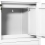 Armario de oficina de acero blanco 90x40x102 cm de vidaXL, Taquillas y armarios de almacenamiento - Ref: Foro24-336405, Preci...