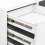 Armario de oficina de acero blanco 90x40x102 cm de vidaXL, Taquillas y armarios de almacenamiento - Ref: Foro24-336405, Preci...