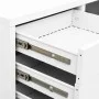 Armario de oficina de acero blanco 90x40x102 cm de vidaXL, Taquillas y armarios de almacenamiento - Ref: Foro24-336405, Preci...