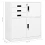Armario de oficina de acero blanco 90x40x102 cm de vidaXL, Taquillas y armarios de almacenamiento - Ref: Foro24-336405, Preci...