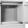 Armario de oficina de acero gris claro 90x40x102 cm de vidaXL, Taquillas y armarios de almacenamiento - Ref: Foro24-336406, P...
