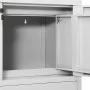 Armario de oficina de acero gris claro 90x40x102 cm de vidaXL, Taquillas y armarios de almacenamiento - Ref: Foro24-336406, P...