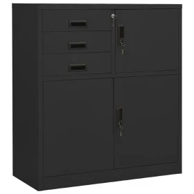 Anthrazitgrauer Büroschrank aus Stahl 90x40x102 cm von vidaXL, Schließfächer und Lagerschränke - Ref: Foro24-336408, Preis: 1...