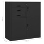 Armario de oficina de acero gris antracita 90x40x102 cm de vidaXL, Taquillas y armarios de almacenamiento - Ref: Foro24-33640...