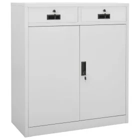 Büroschrank aus hellgrauem Stahl 90x40x102 cm von vidaXL, Schließfächer und Lagerschränke - Ref: Foro24-336410, Preis: 185,86...
