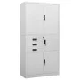 Armario de oficina de acero gris claro 90x40x180 cm de vidaXL, Taquillas y armarios de almacenamiento - Ref: Foro24-336414, P...