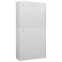 Armario de oficina de acero gris claro 90x40x180 cm de vidaXL, Taquillas y armarios de almacenamiento - Ref: Foro24-336414, P...