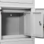 Armario de oficina de acero gris claro 90x40x180 cm de vidaXL, Taquillas y armarios de almacenamiento - Ref: Foro24-336414, P...