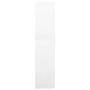 Armario oficina acero vidrio templado blanco 90x40x180 cm de vidaXL, Taquillas y armarios de almacenamiento - Ref: Foro24-336...