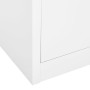 Armario oficina acero vidrio templado blanco 90x40x180 cm de vidaXL, Taquillas y armarios de almacenamiento - Ref: Foro24-336...