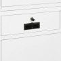 Armario oficina acero vidrio templado blanco 90x40x180 cm de vidaXL, Taquillas y armarios de almacenamiento - Ref: Foro24-336...