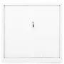 Armario con puerta corredera blanca acero 90x40x90 cm de vidaXL, Taquillas y armarios de almacenamiento - Ref: Foro24-336429,...