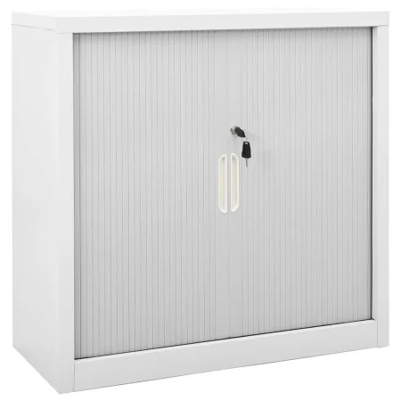 Wardrobe with sliding door steel gray 90x40x90 cm by vidaXL, Lockers and storage cabinets - Ref: Foro24-336430, Price: 245,58...