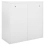 Wardrobe with sliding door steel gray 90x40x90 cm by vidaXL, Lockers and storage cabinets - Ref: Foro24-336430, Price: 245,58...