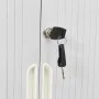 Wardrobe with sliding door steel gray 90x40x90 cm by vidaXL, Lockers and storage cabinets - Ref: Foro24-336430, Price: 245,58...