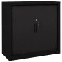 Armario de puerta corredera acero negro 90x40x90 cm de vidaXL, Taquillas y armarios de almacenamiento - Ref: Foro24-336431, P...