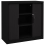 Armario de puerta corredera acero negro 90x40x90 cm de vidaXL, Taquillas y armarios de almacenamiento - Ref: Foro24-336431, P...