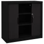 Armario de puerta corredera acero negro 90x40x90 cm de vidaXL, Taquillas y armarios de almacenamiento - Ref: Foro24-336431, P...