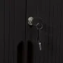Armario de puerta corredera acero negro 90x40x90 cm de vidaXL, Taquillas y armarios de almacenamiento - Ref: Foro24-336431, P...