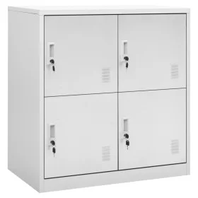 Armario taquilla de acero gris claro 90x45x92,5 cm de vidaXL, Taquillas y armarios de almacenamiento - Ref: Foro24-336432, Pr...