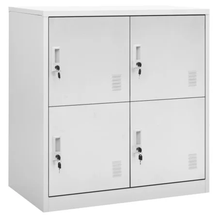 Armario taquilla de acero gris claro 90x45x92,5 cm de vidaXL, Taquillas y armarios de almacenamiento - Ref: Foro24-336432, Pr...