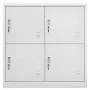 Armario taquilla de acero gris claro 90x45x92,5 cm de vidaXL, Taquillas y armarios de almacenamiento - Ref: Foro24-336432, Pr...