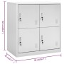 Armario taquilla de acero gris claro 90x45x92,5 cm de vidaXL, Taquillas y armarios de almacenamiento - Ref: Foro24-336432, Pr...