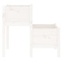 Jardinera madera maciza de pino blanco 84,5x84x75 cm de vidaXL, Maceteros y jardineras - Ref: Foro24-822258, Precio: 98,00 €,...