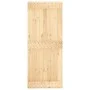 Puerta corredera con herrajes madera maciza de pino 85x210 cm de vidaXL, Puertas - Ref: Foro24-3203066, Precio: 172,46 €, Des...