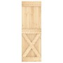 Puerta corredera con herrajes madera maciza de pino 70x210 cm de vidaXL, Puertas - Ref: Foro24-3203076, Precio: 168,58 €, Des...