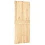 Puerta corredera con herrajes madera maciza de pino 85x210 cm de vidaXL, Puertas - Ref: Foro24-3203066, Precio: 172,46 €, Des...