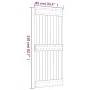 Puerta corredera con herrajes madera maciza de pino 85x210 cm de vidaXL, Puertas - Ref: Foro24-3203066, Precio: 172,46 €, Des...