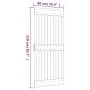 Puerta corredera con herrajes madera maciza de pino 90x210 cm de vidaXL, Puertas - Ref: Foro24-3203067, Precio: 192,44 €, Des...