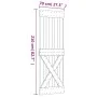 Puerta corredera con herrajes madera maciza de pino 70x210 cm de vidaXL, Puertas - Ref: Foro24-3203076, Precio: 175,35 €, Des...