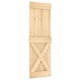 Puerta corredera con herrajes madera maciza de pino 70x210 cm de vidaXL, Puertas - Ref: Foro24-3203191, Precio: 183,51 €, Des...
