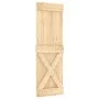 Puerta corredera con herrajes madera maciza de pino 70x210 cm de vidaXL, Puertas - Ref: Foro24-3203191, Precio: 179,93 €, Des...