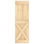 Puerta corredera con herrajes madera maciza de pino 70x210 cm de vidaXL, Puertas - Ref: Foro24-3203191, Precio: 183,51 €, Des...